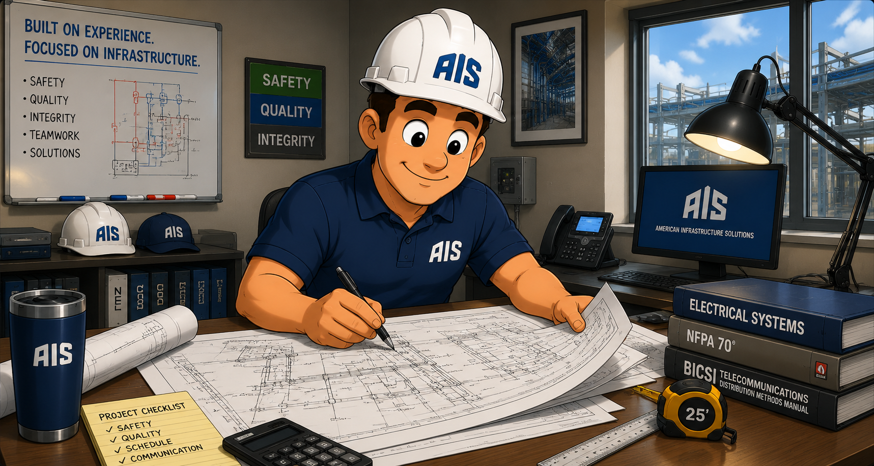 AIS electrical construction planning and project review